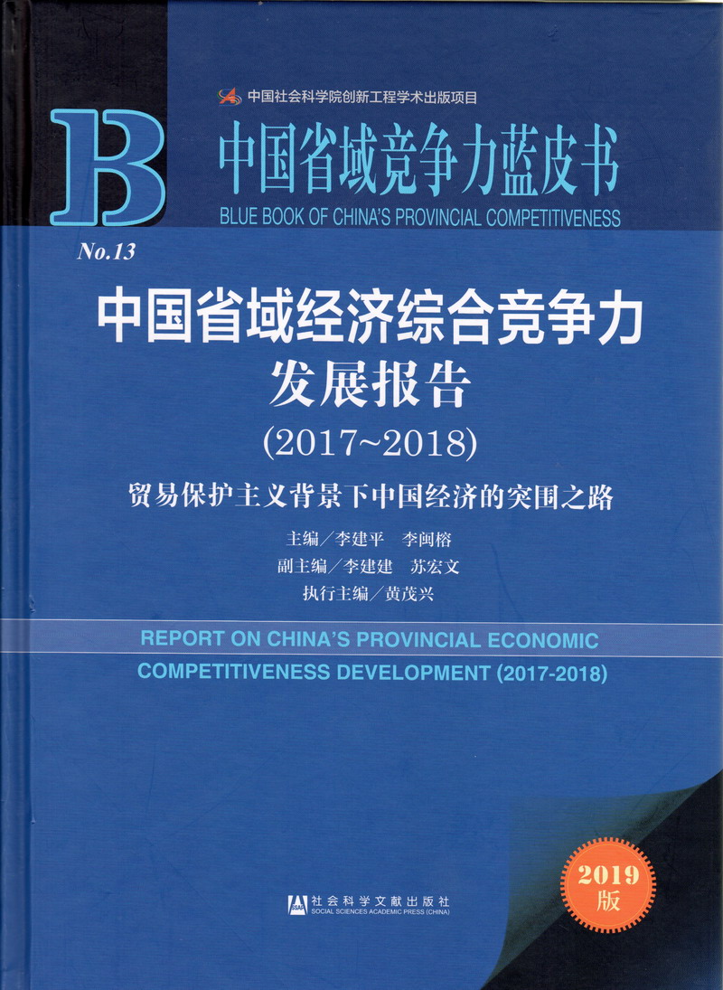 男的肏女人视频中国省域经济综合竞争力发展报告（2017-2018）